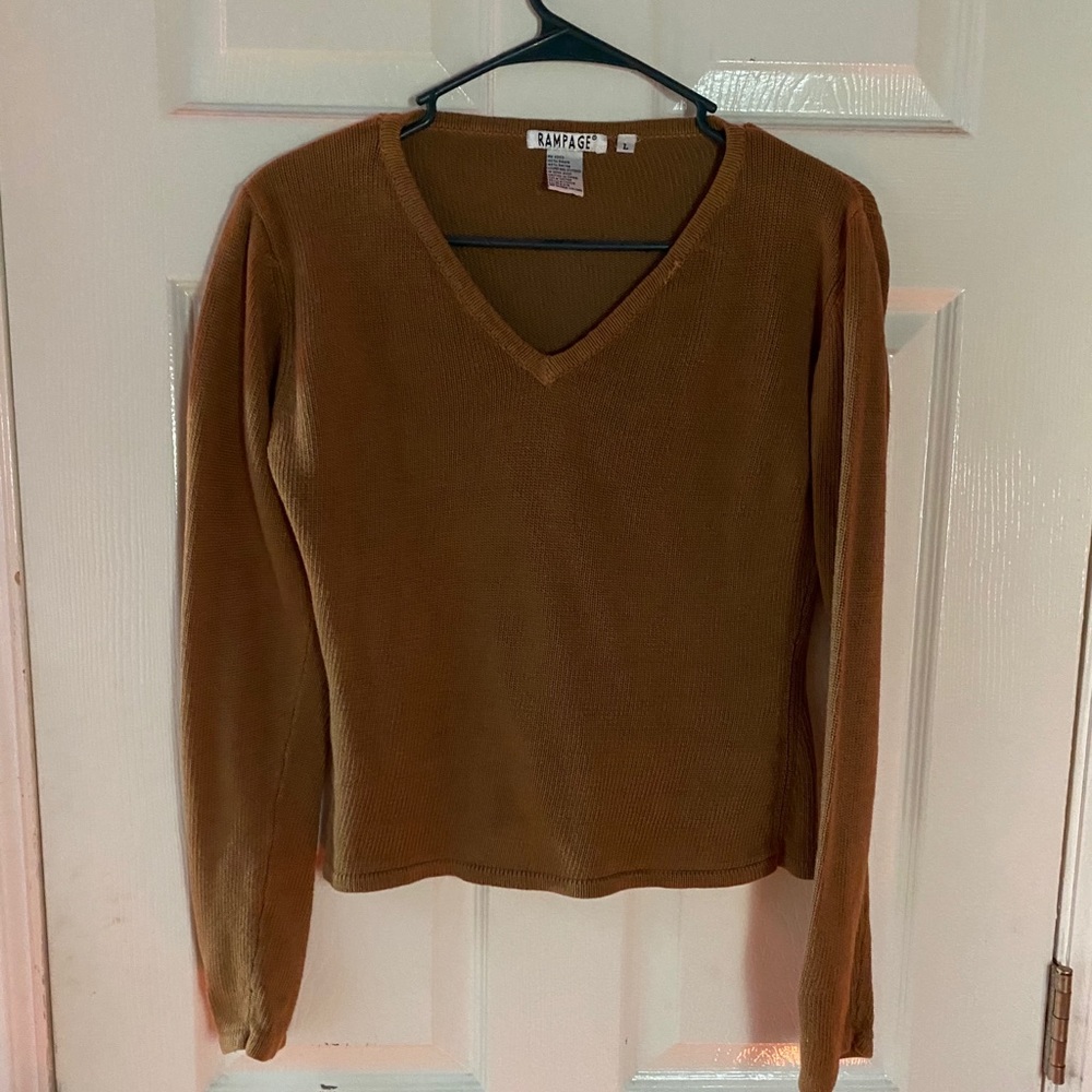 Brown Cropped Longsleeve